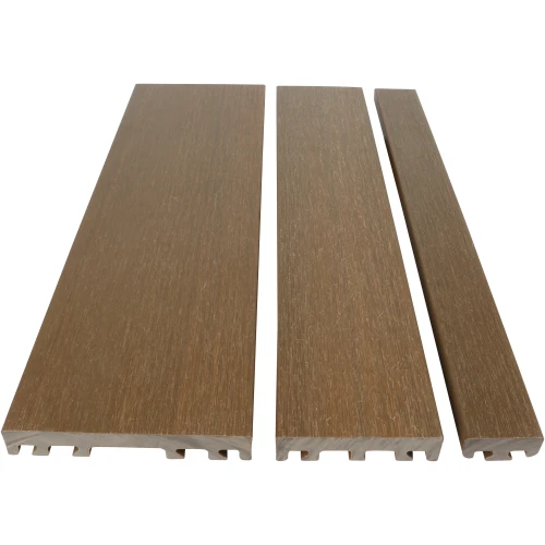 Composiet Gevelbekleding NewClick Teak Barcode Mix 290cm (per m2)
