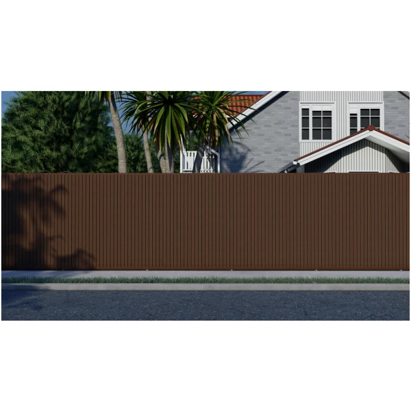 Composiet Schutting Rhombus Walnoot 100 × 200 cm