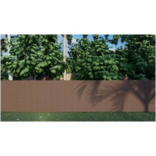 Composiet Schutting Rhombus Walnoot 100 × 200 cm