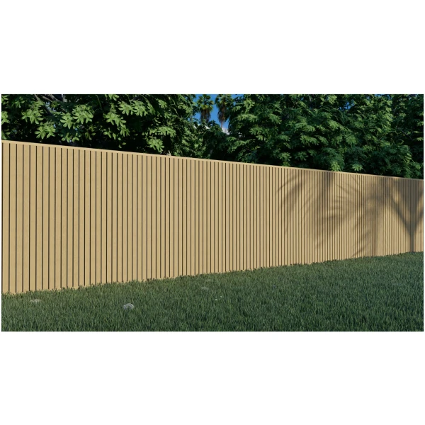 Composiet Schutting Rhombus Eiken 100 × 200 cm