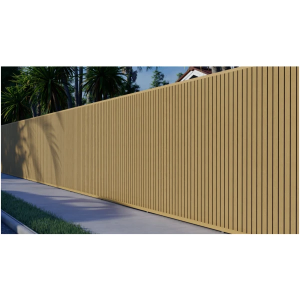 Composiet Schutting Rhombus Eiken 100 × 200 cm