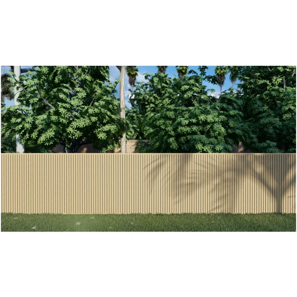 Composiet Schutting Rhombus Eiken 100 × 200 cm