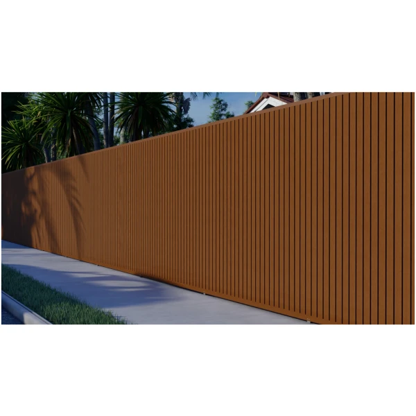 Composiet Schutting Rhombus Teak 100 × 200 cm