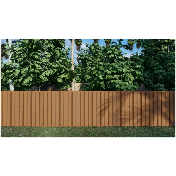 Composiet Schutting Rhombus Teak 100 × 200 cm