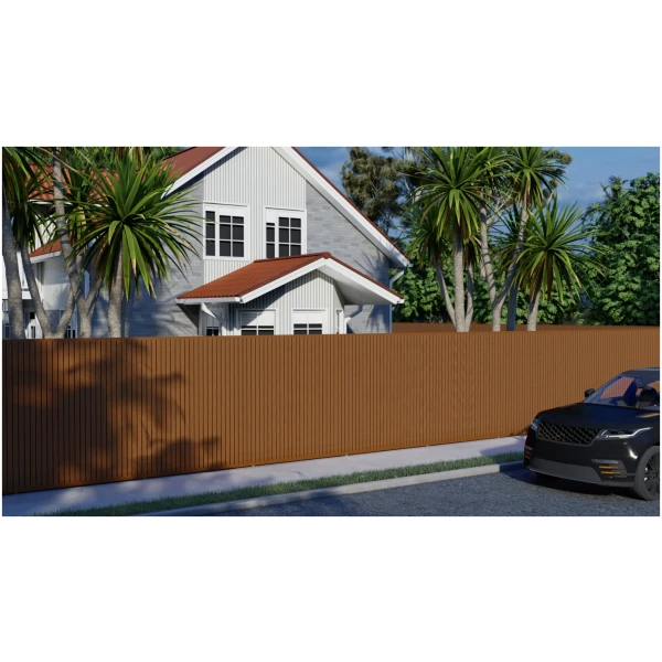 Composiet Schutting Rhombus Teak 100 × 200 cm