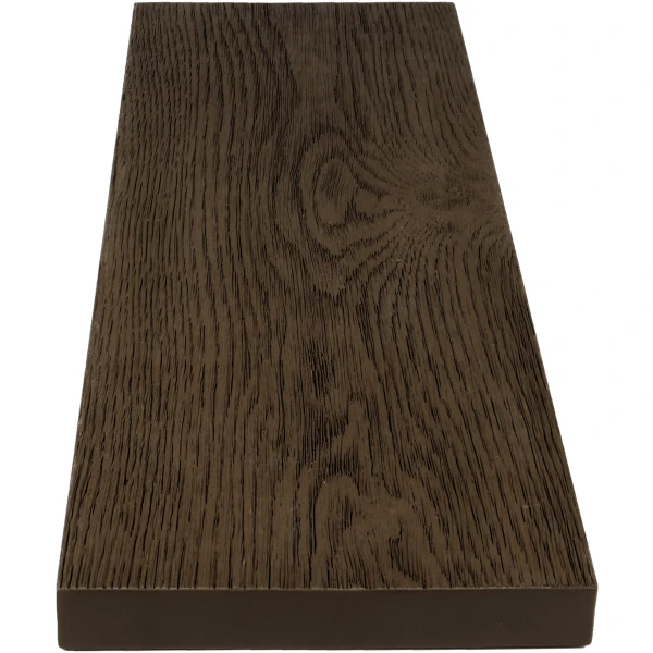 NewDeck vlonderplank Terra Brown – premium PU-toplaag met houtlook | NewDeck via Buitenpaneel