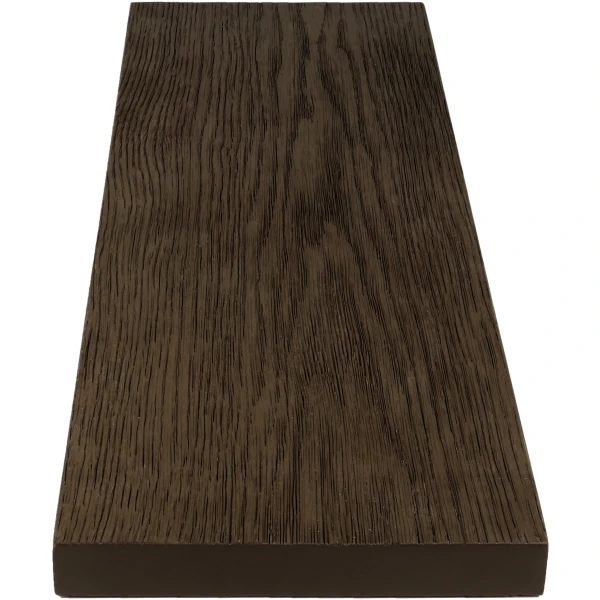 NewDeck vlonderplank Terra Brown – premium PU-toplaag met houtlook | NewDeck via Buitenpaneel