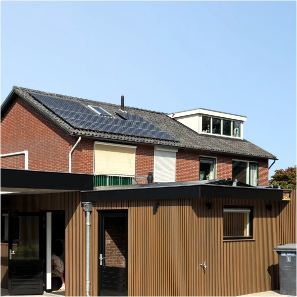 Composiet Gevelbekleding Rhombus Teak/Zwart 22,5 x 290cm