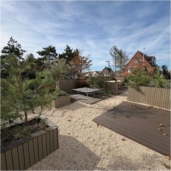 Vlonderplank Composiet Walnoot Woodbrushed 14 x 290cm