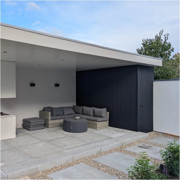 Composiet Gevelbekleding Rhombus Zwart 22,5 x 290cm