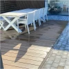 Vlonderplank Composiet Teak Woodbrushed 14 x 290cm