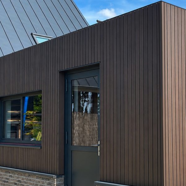 Composiet Gevelbekleding NewClick Rhombus Breed Walnoot 15,2 x 290cm