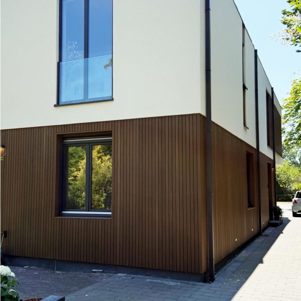 Composiet Gevelbekleding NewClick Rhombus Breed Teak 15,2 x 290cm