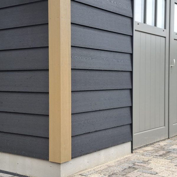 Zweeds Rabat Composiet Zwart 22.8 x 290cm