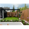 Composiet Gevelbekleding Rhombus Teak 21.9 x 220cm - Oude Batch