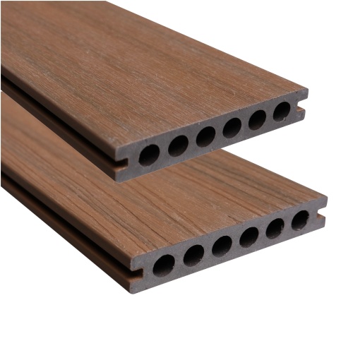 Vlonderplank Composiet Teak Woodbrushed 14 x 290cm