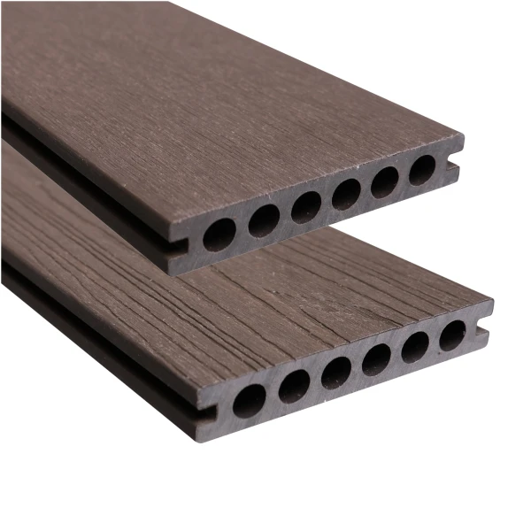 Vlonderplank Composiet Walnoot Woodbrushed 14 x 290cm