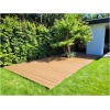 Vlonderplank Composiet Teak Woodbrushed 14 x 290cm