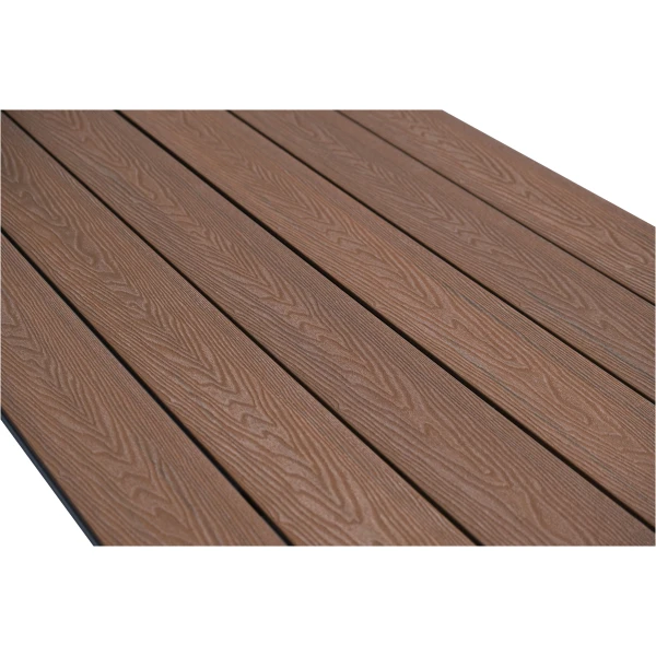 3D afbeelding DSCF2024 Composiet Vlonderplank Teak Woodgrain 14 x 290cm
