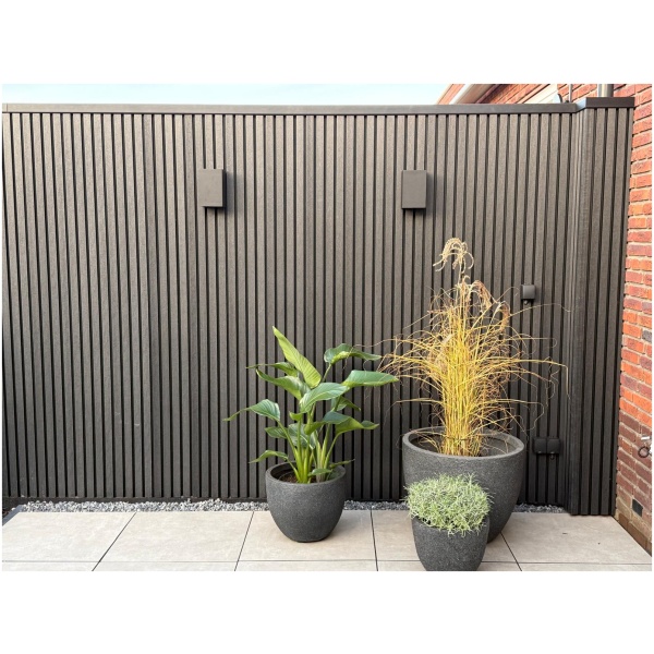 Composiet Gevelbekleding Rhombus Zwart 22,5 x 200cm