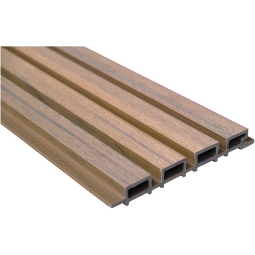 Wandpaneel buiten - teak | Close up