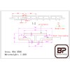 Verbindingsprofiel breed Zwart 290cm