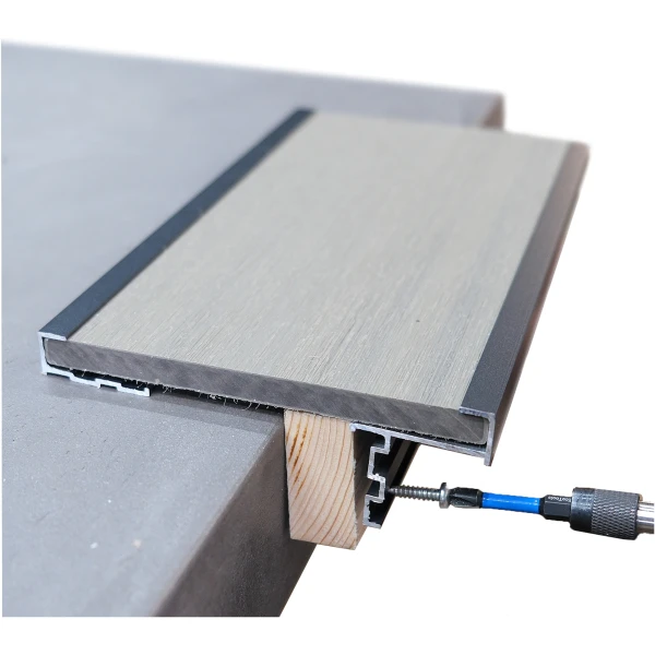 Tekengebied 10@2x Kozijnplank Aluminium Afwerklijst (binnen + buitenzijde)