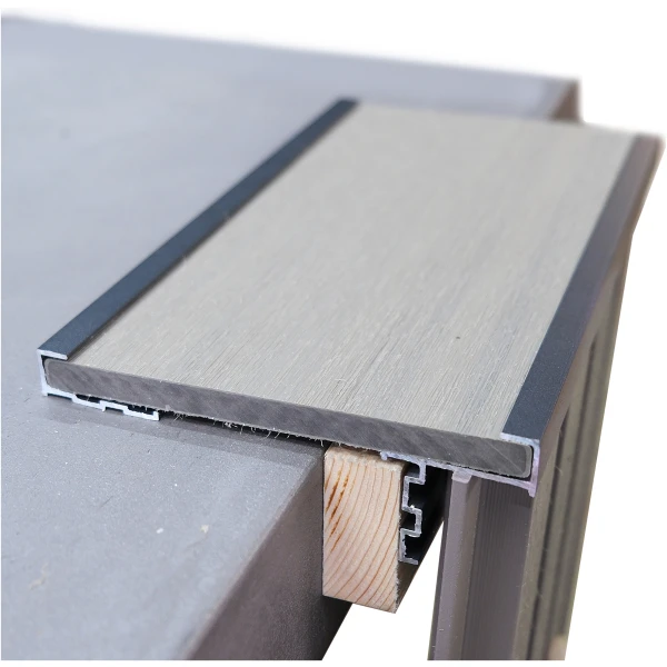 Tekengebied 11@2x Kozijnplank Aluminium Afwerklijst (binnen + buitenzijde)