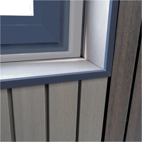 Tekengebied 13@2x Kozijnplank Aluminium Afwerklijst (binnen + buitenzijde)