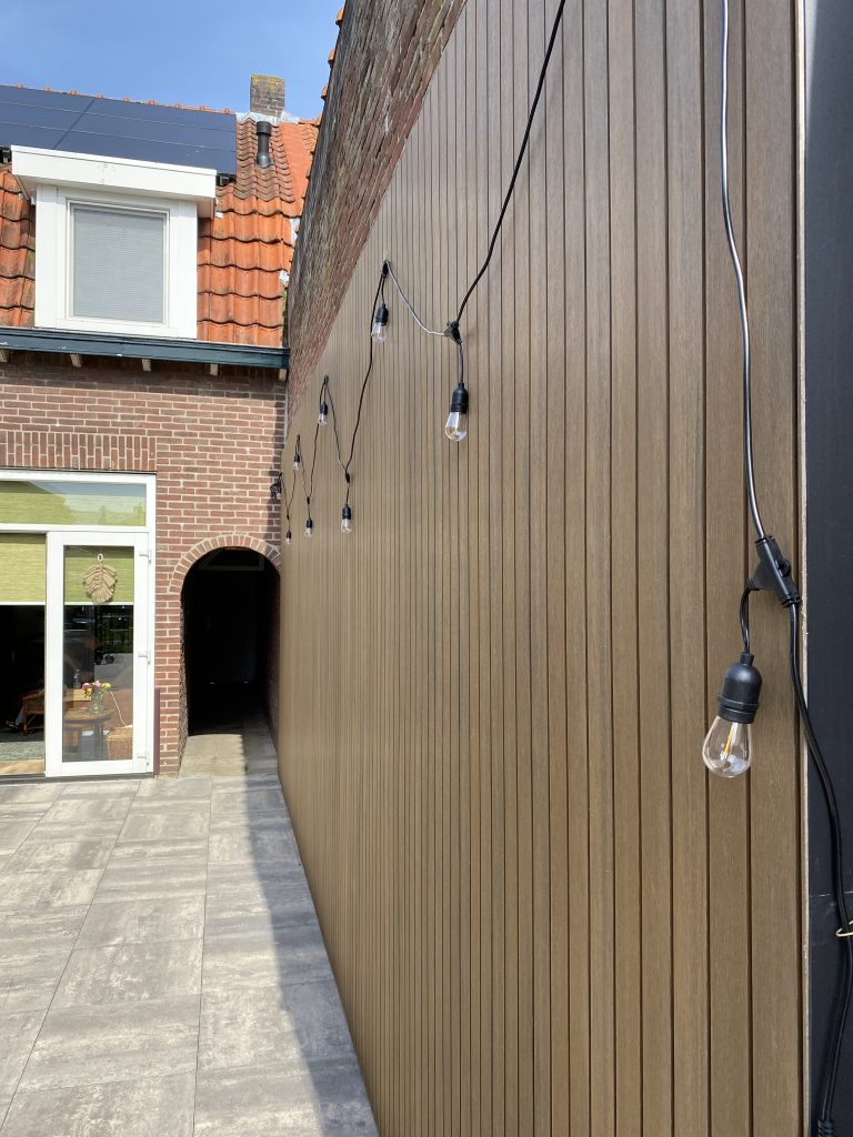Teak breed 2 Gevelbekleding voor buiten