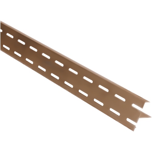 Onder-ventilatieprofiel Aluminium Teak