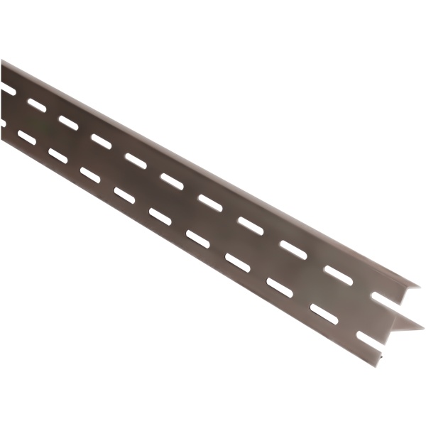 7 Onder-ventilatieprofiel Aluminium Walnoot