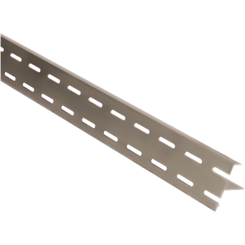 Onder-ventilatieprofiel Aluminium Vergrijsd Eiken