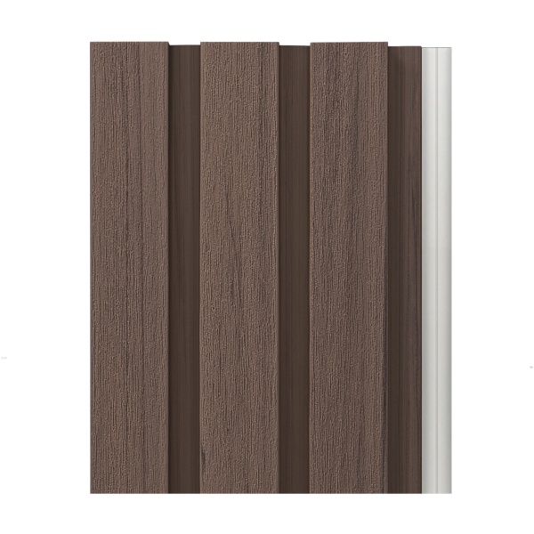 2 Aluminium Gevelbekleding Rhombus Walnoot (Brandklasse A)