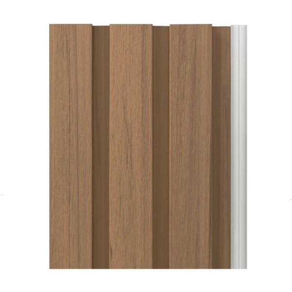 Aluminium Gevelbekleding Rhombus Teak (Brandklasse A)