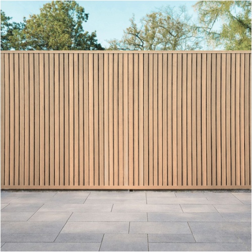 Composiet Schutting Rhombus Eiken 180 × 200 cm