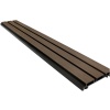 Composiet Gevelbekleding NewClick Rhombus Smal Walnoot/Zwart 15,2 x 290cm
