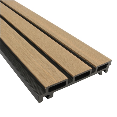 Composiet Gevelbekleding NewClick Rhombus Smal Eiken/Zwart 15,2 x 290cm