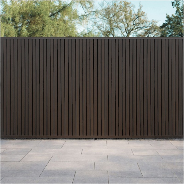 Composiet Schutting Rhombus Walnoot 180 × 200 cm