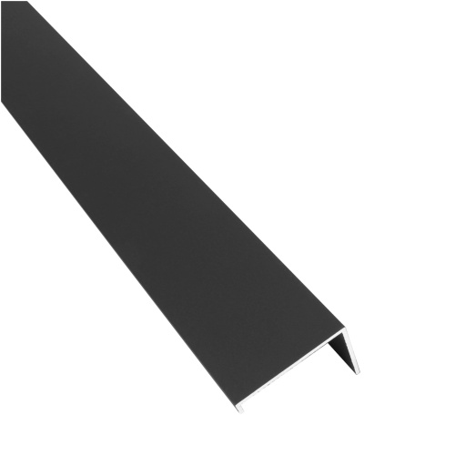 NewClick Start-eind-/bovenprofiel Aluminium Zwart 290cm