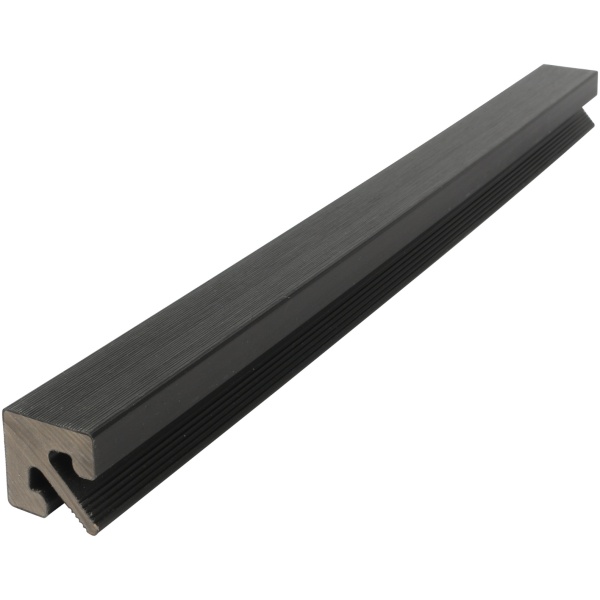 NewClick Hoek-Start-/Eindprofiel Universeel Zwart 290cm