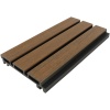 Composiet Gevelbekleding NewClick Rhombus Smal Teak/Zwart 15,2 x 290cm