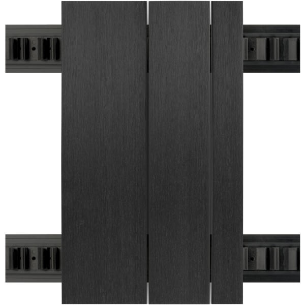 Composiet Gevelbekleding NewClick Zwart Barcode Mix 290cm