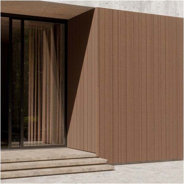 Composiet Gevelbekleding NewClick Teak Barcode Mix 290cm