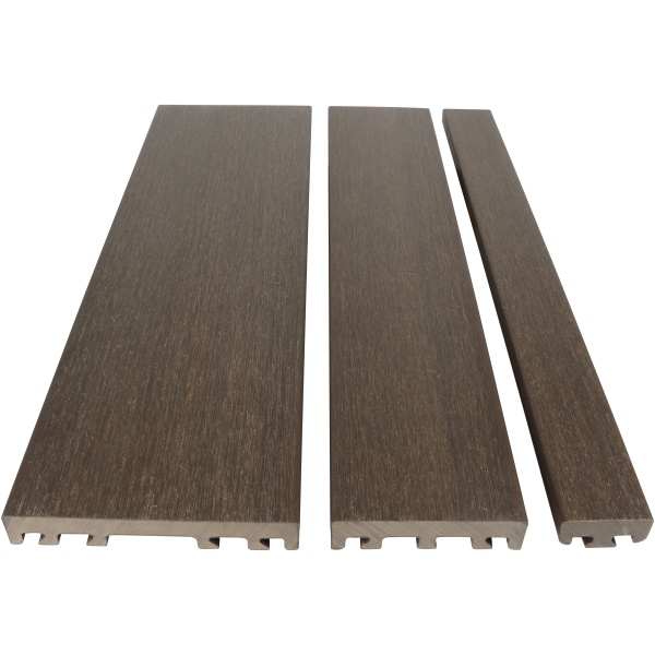 Composiet Gevelbekleding NewClick Walnoot Barcode Mix 290cm