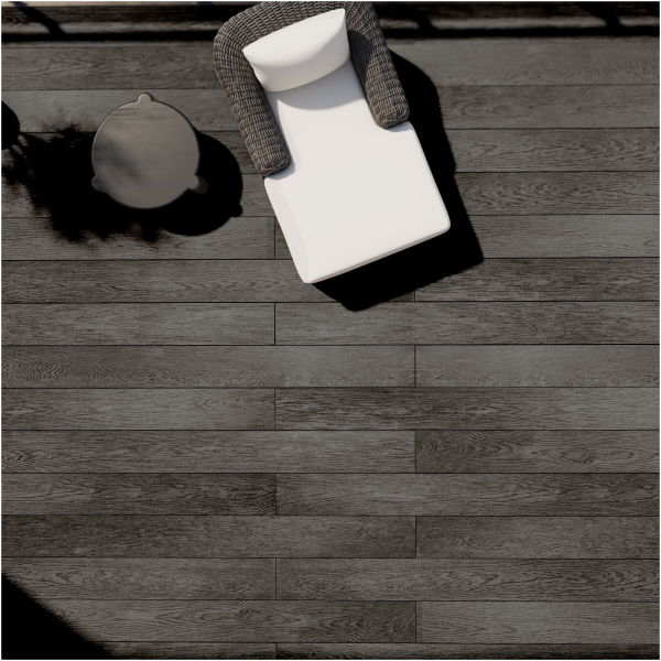 NewDeck Vlonderplank Charcoal Black 244×20x2.8cm