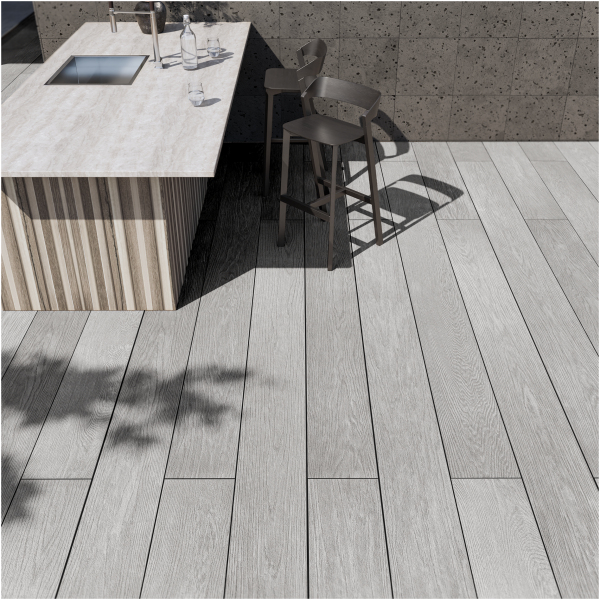 NewDeck Vlonderplank Weathered Grey 244×20x2.8cm