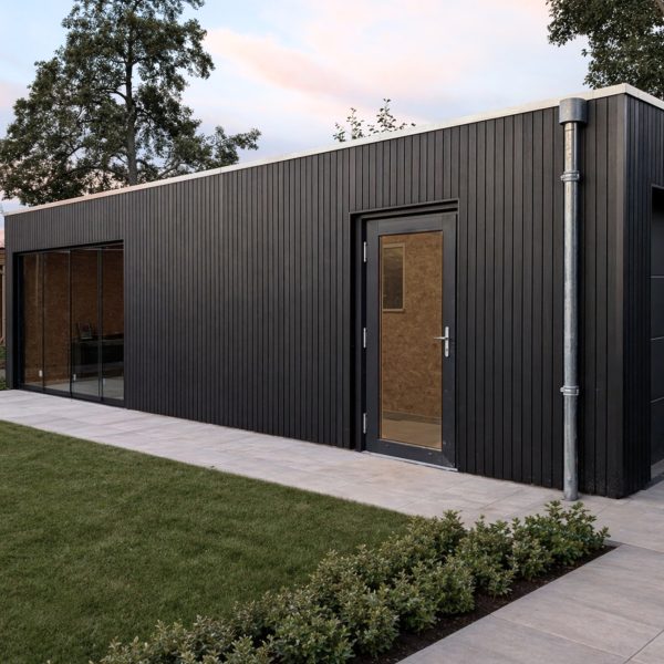 Composiet Gevelbekleding Breed Zwart 24,5 x 290cm