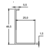 NewClick Rhombus Start-eind-/bovenprofiel Aluminium Teak 290cm