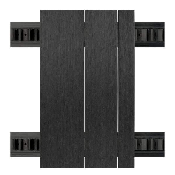 Composiet Gevelbekleding NewClick Zwart Barcode Mix 290cm